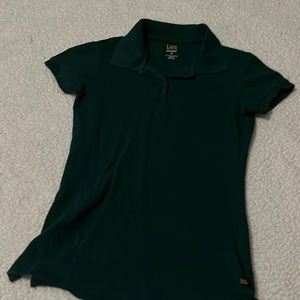 Girls forest green polo